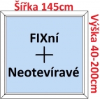 Okna FIX - ka 145cm